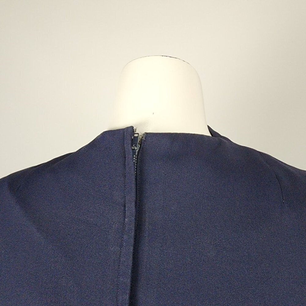 Teal Traina New York 1960s Navy Blue Top & Dress Set Size XS - Picture 10 of 15
